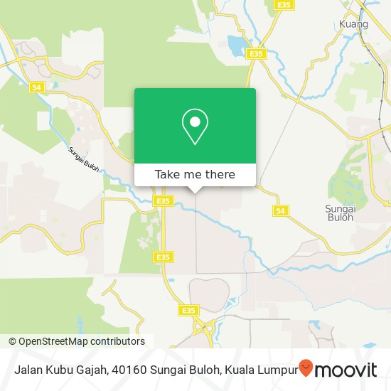 Peta Jalan Kubu Gajah, 40160 Sungai Buloh