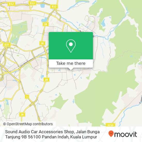 Sound Audio Car Accessories Shop, Jalan Bunga Tanjung 9B 56100 Pandan Indah map