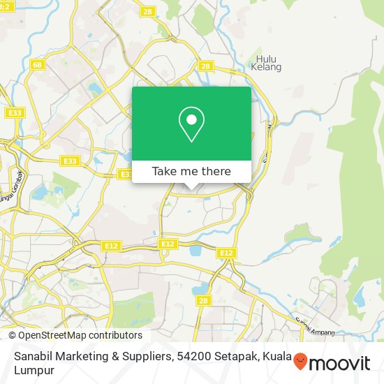 Sanabil Marketing & Suppliers, 54200 Setapak map