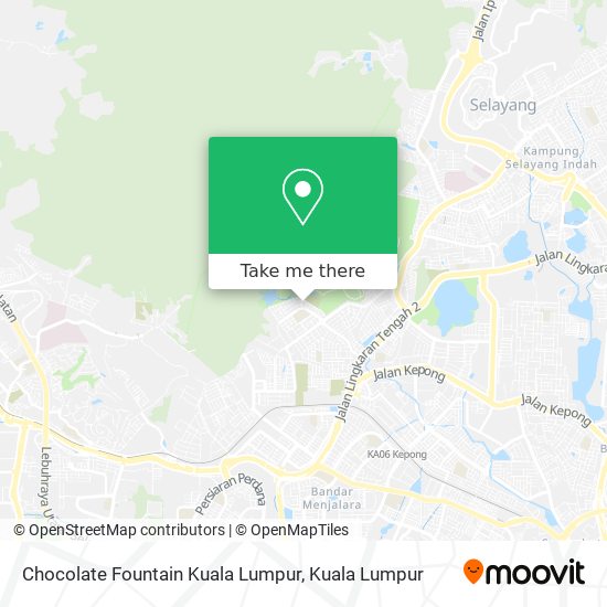 Chocolate Fountain Kuala Lumpur map