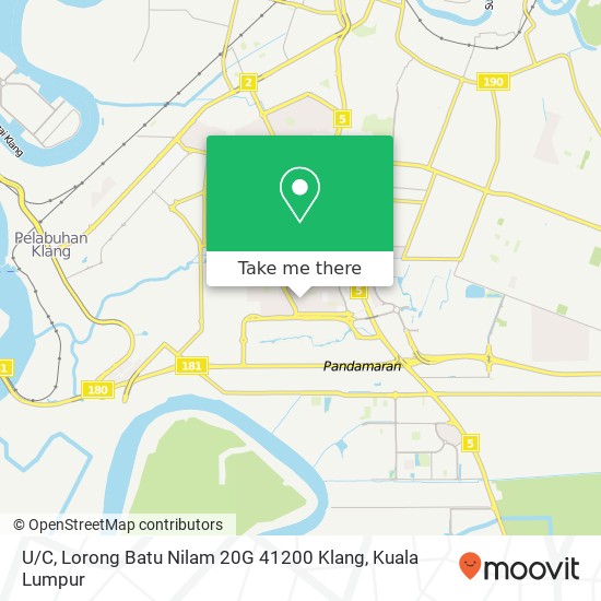 U / C, Lorong Batu Nilam 20G 41200 Klang map