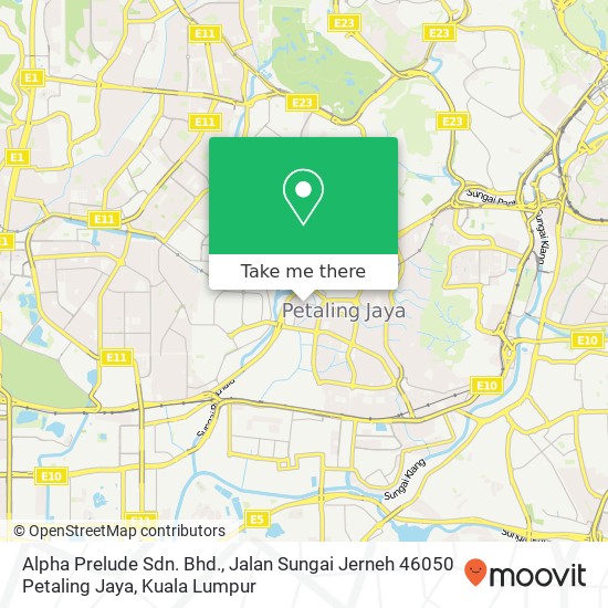 Peta Alpha Prelude Sdn. Bhd., Jalan Sungai Jerneh 46050 Petaling Jaya