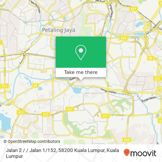 Peta Jalan 2 / / Jalan 1 / 152, 58200 Kuala Lumpur