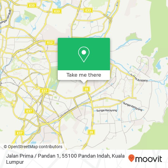 Jalan Prima / Pandan 1, 55100 Pandan Indah map