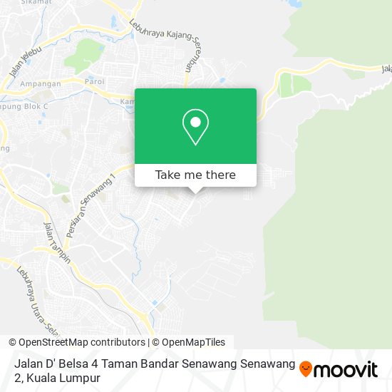 Peta Jalan D' Belsa 4 Taman Bandar Senawang Senawang 2