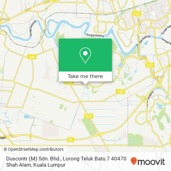 Duscontr (M) Sdn. Bhd., Lorong Teluk Batu 7 40470 Shah Alam map