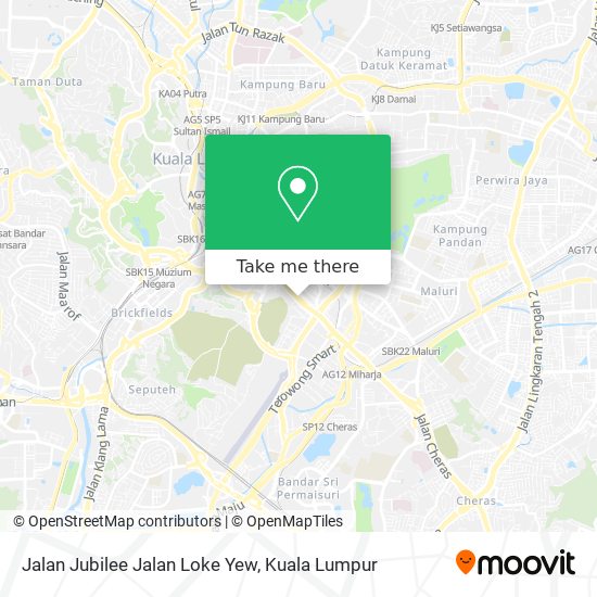 Jalan Jubilee Jalan Loke Yew map