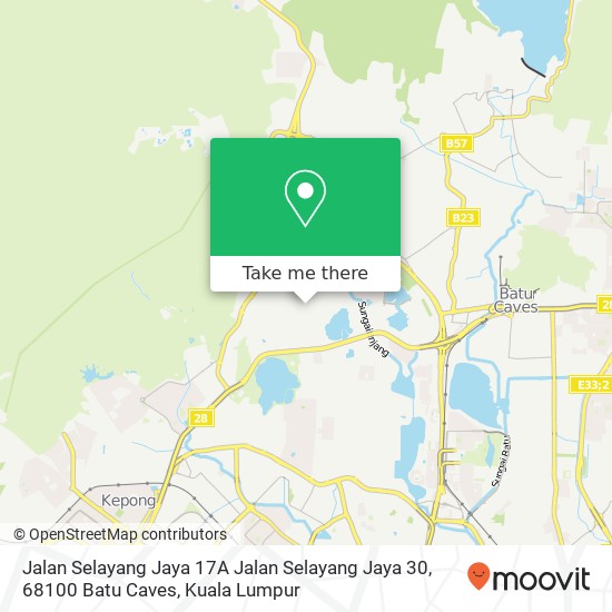 Jalan Selayang Jaya 17A Jalan Selayang Jaya 30, 68100 Batu Caves map