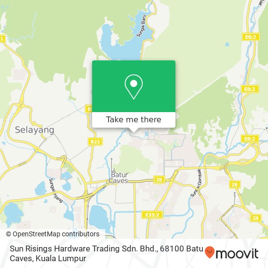 Sun Risings Hardware Trading Sdn. Bhd., 68100 Batu Caves map