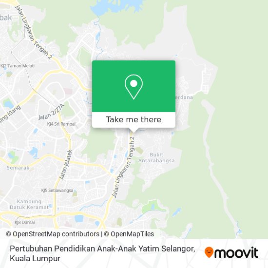 Peta Pertubuhan Pendidikan Anak-Anak Yatim Selangor