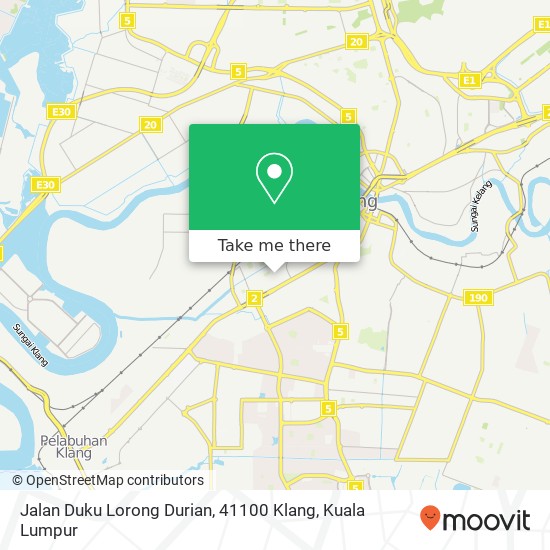 Jalan Duku Lorong Durian, 41100 Klang map