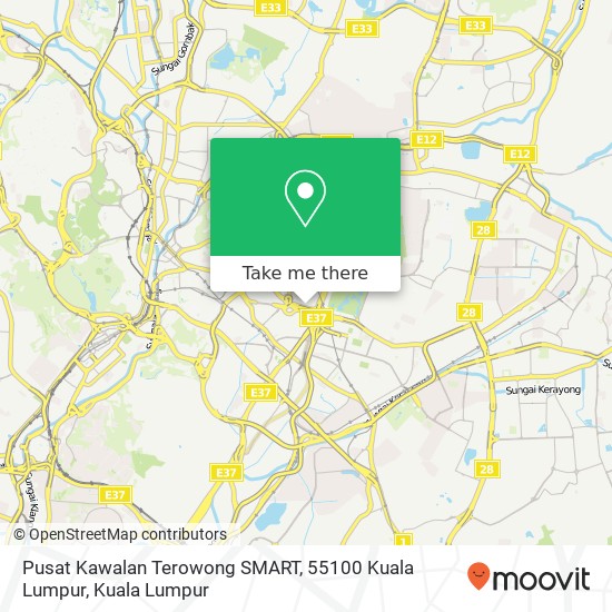 Pusat Kawalan Terowong SMART, 55100 Kuala Lumpur map