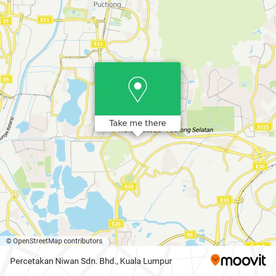 Percetakan Niwan Sdn. Bhd. map