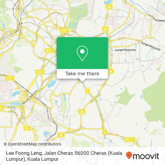 Lee Foong Leng, Jalan Cheras 56000 Cheras (Kuala Lumpur) map