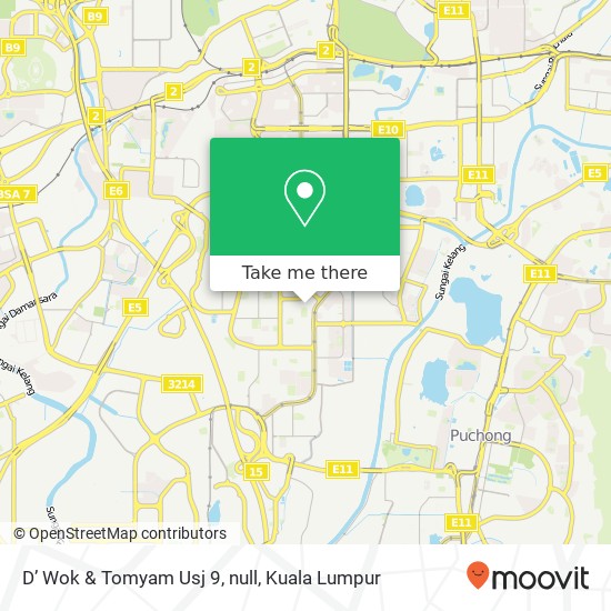 D’ Wok & Tomyam Usj 9, null map