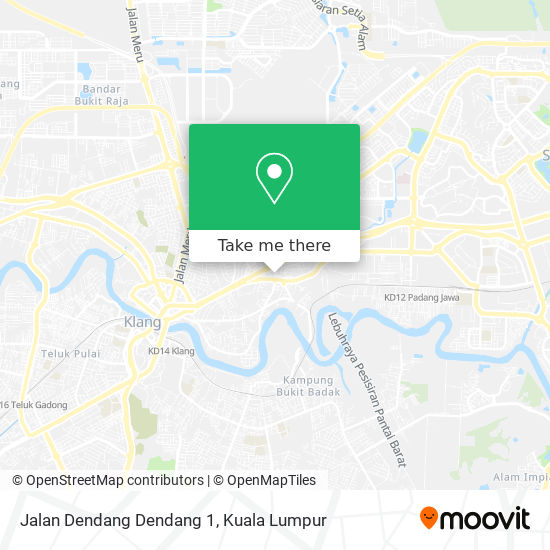 Jalan Dendang Dendang 1 map