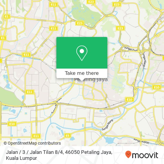 Jalan / 3 / Jalan Tilan 8 / 4, 46050 Petaling Jaya map