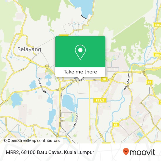 MRR2, 68100 Batu Caves map