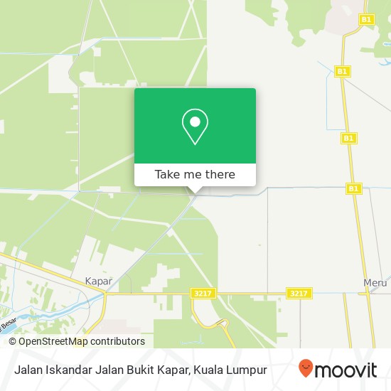 Peta Jalan Iskandar Jalan Bukit Kapar, 42200 Kapar