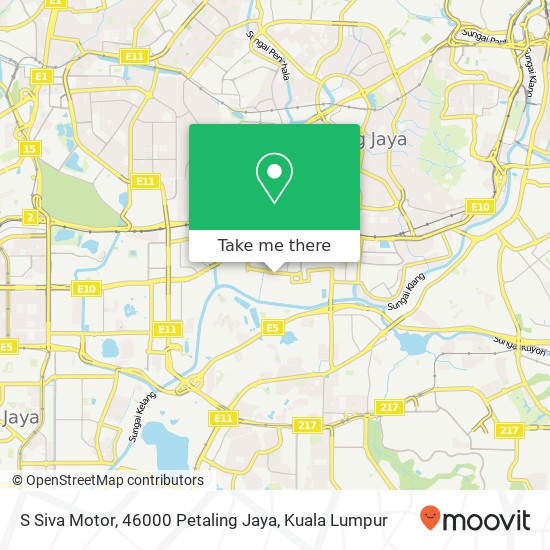 S Siva Motor, 46000 Petaling Jaya map