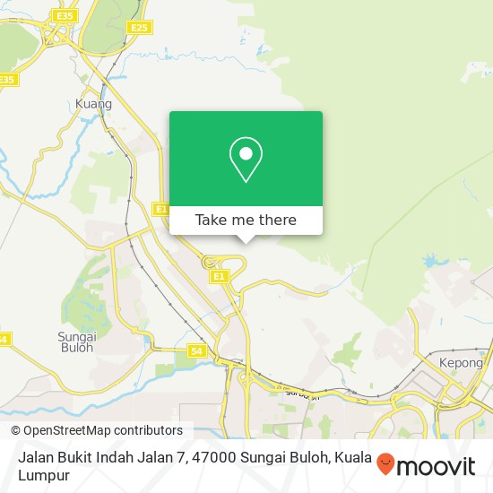 Jalan Bukit Indah Jalan 7, 47000 Sungai Buloh map