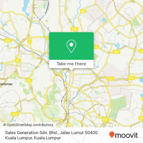 Sales Generation Sdn. Bhd., Jalan Lumut 50400 Kuala Lumpur map