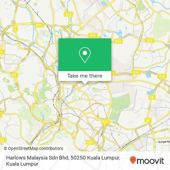 Harlows Malaysia Sdn Bhd, 50250 Kuala Lumpur map