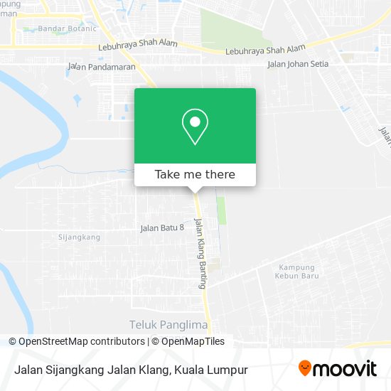 Peta Jalan Sijangkang Jalan Klang