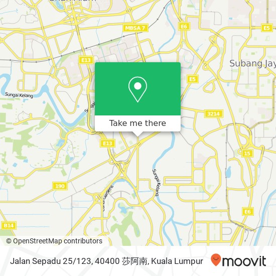 Jalan Sepadu 25/123, 40400 莎阿南 map