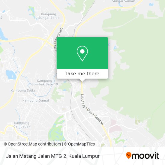 Peta Jalan Matang Jalan MTG 2