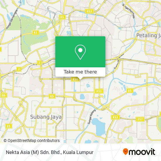 Nekta Asia (M) Sdn. Bhd. map