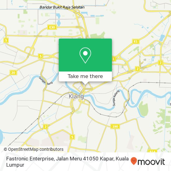 Fastronic Enterprise, Jalan Meru 41050 Kapar map