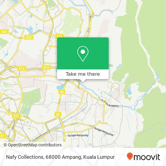 Nafy Collections, 68000 Ampang map