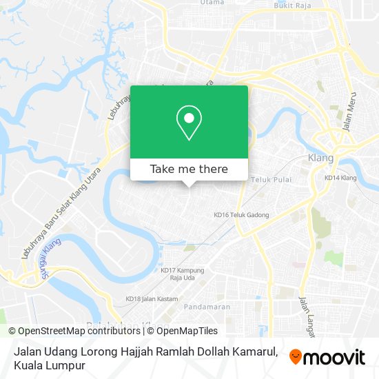 Peta Jalan Udang Lorong Hajjah Ramlah Dollah Kamarul