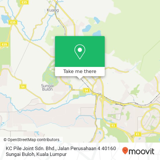 Peta KC Pile Joint Sdn. Bhd., Jalan Perusahaan 4 40160 Sungai Buloh