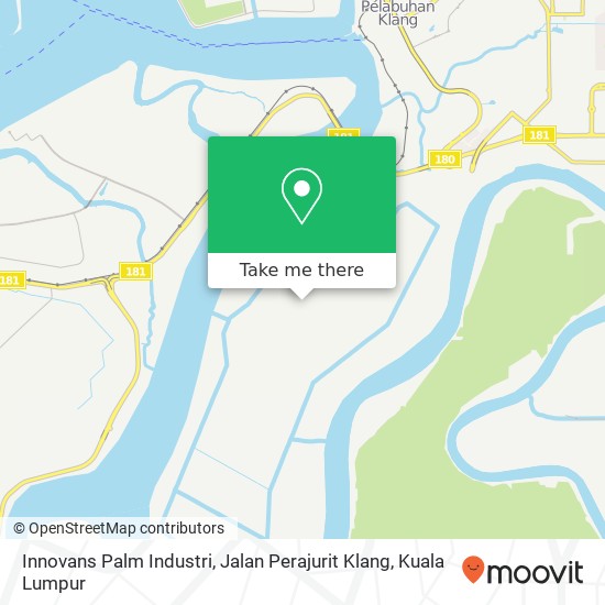 Peta Innovans Palm Industri, Jalan Perajurit Klang