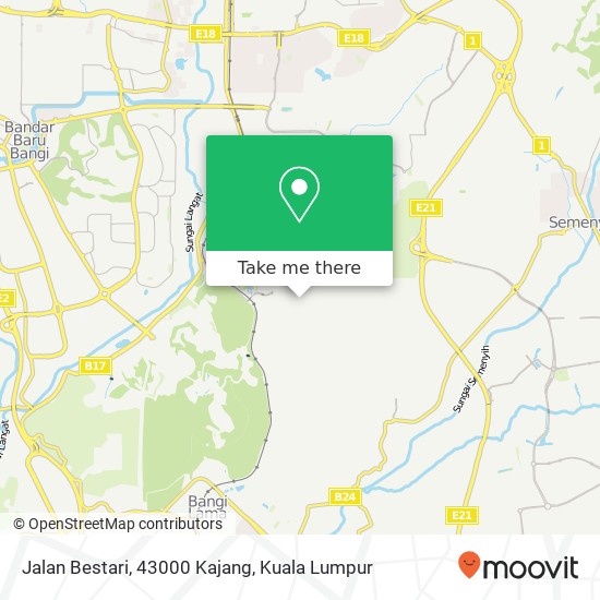 Jalan Bestari, 43000 Kajang map