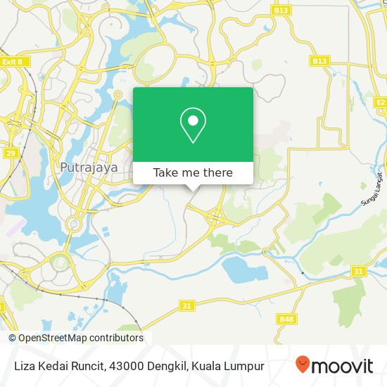 Liza Kedai Runcit, 43000 Dengkil map