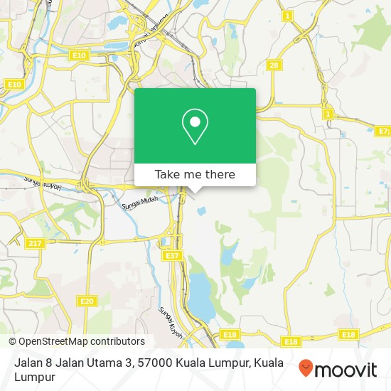 Peta Jalan 8 Jalan Utama 3, 57000 Kuala Lumpur