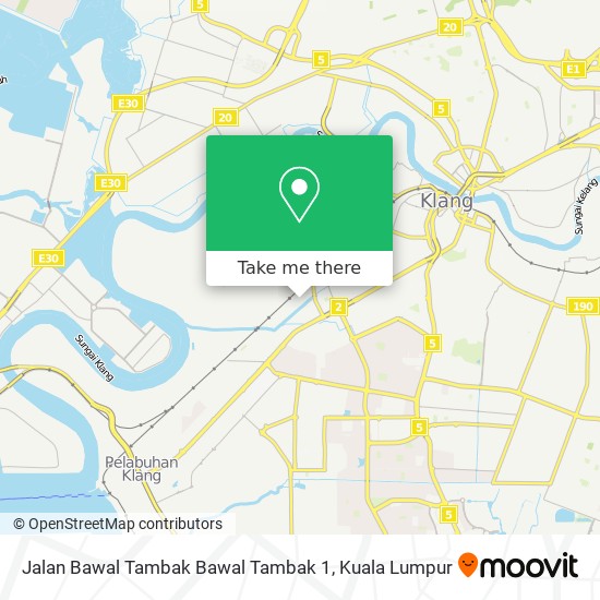 Jalan Bawal Tambak Bawal Tambak 1 map