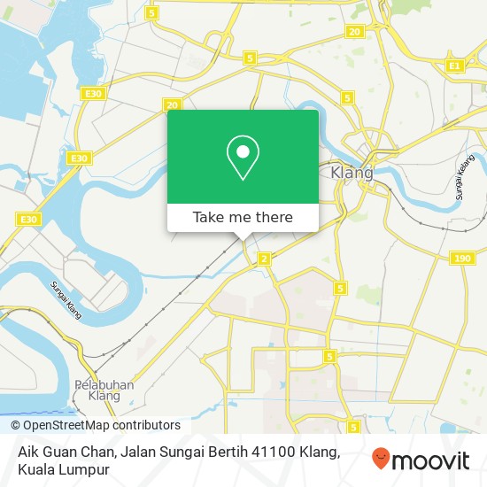 Aik Guan Chan, Jalan Sungai Bertih 41100 Klang map