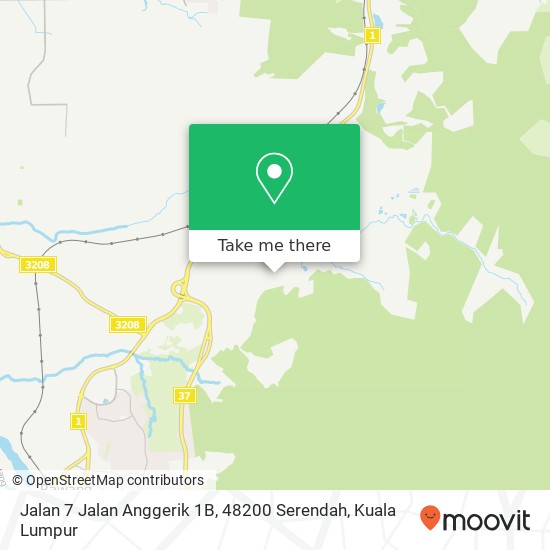 Peta Jalan 7 Jalan Anggerik 1B, 48200 Serendah