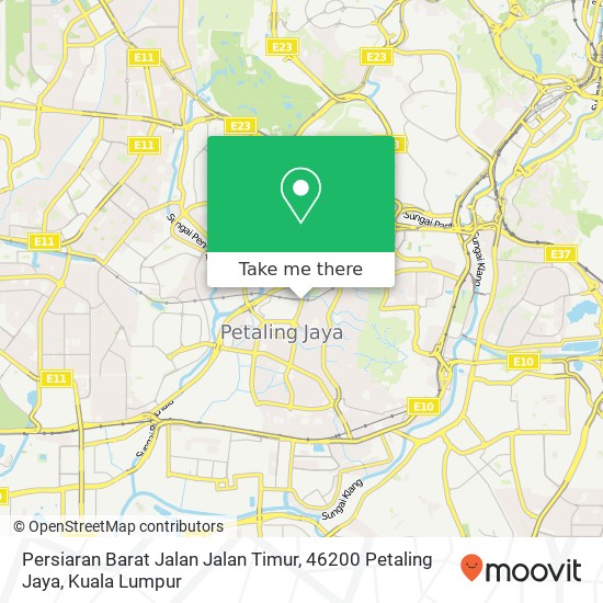 Peta Persiaran Barat Jalan Jalan Timur, 46200 Petaling Jaya