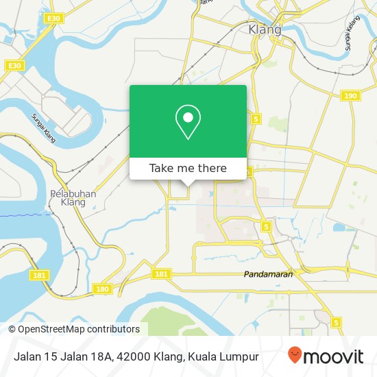 Peta Jalan 15 Jalan 18A, 42000 Klang