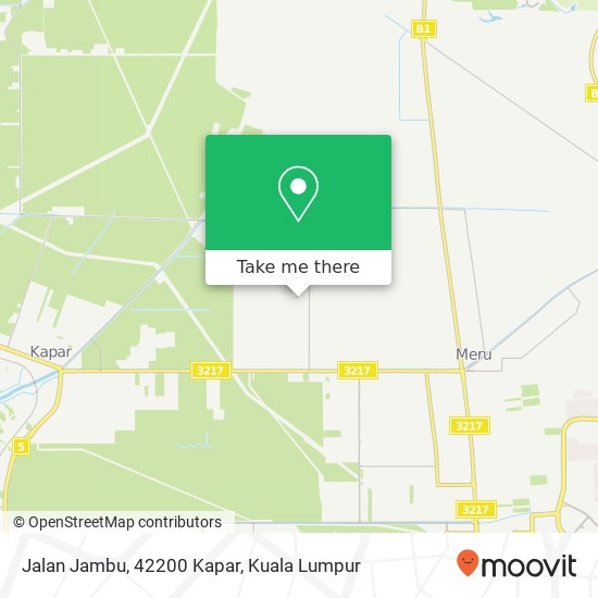 Peta Jalan Jambu, 42200 Kapar