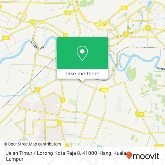 Peta Jalan Timur / Lorong Kota Raja 8, 41000 Klang