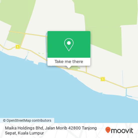 Maika Holdings Bhd, Jalan Morib 42800 Tanjong Sepat map