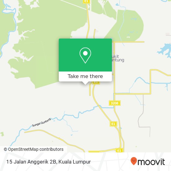 Peta 15 Jalan Anggerik 2B, 48300 Bukit Beruntung