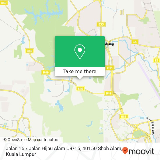 Jalan 16 / Jalan Hijau Alam U9 / 15, 40150 Shah Alam map