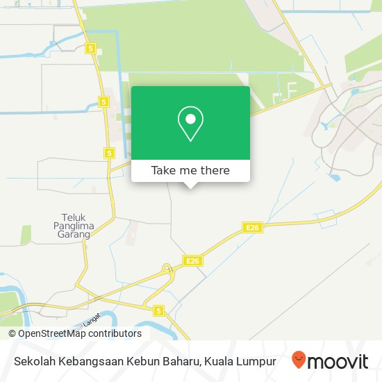 Sekolah Kebangsaan Kebun Baharu, Jalan Sekolah 42500 Telok Panglima Garang map